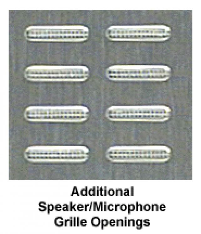 Add'l Cost For Spk+Mic Grilles. Optional Cost Add A Microphone Grille To Any Vi402 Or Vi404 Series V.I.P. Panel Only