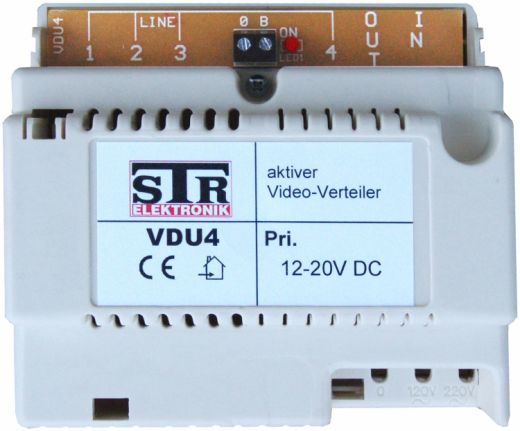 Str Video Distributor-4 Output: Coaxial Video Signal Splitter for VMH24, VMH25, and VH30 Series