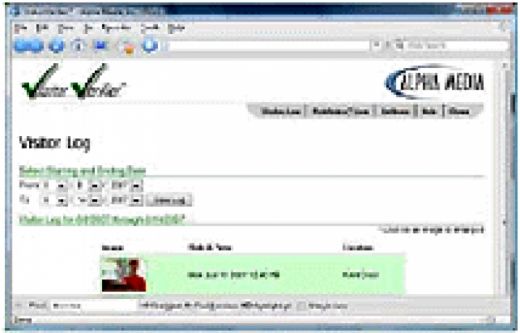 Vis Ver V1 Vis Log License Fee | Patent Pending Visitor Log File Feature