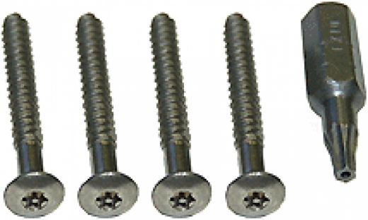 Panel Tamper Screws+Tool-Silvr