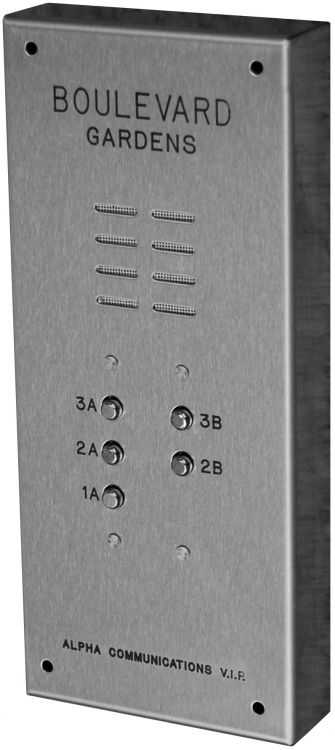 VI402 V.I.P. Series Stainless Steel Lobby Panel