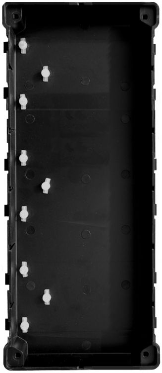 3 Module/1 Wide Flush Back Box with MT3 Series Frame - UPG Flush Plastic Housings