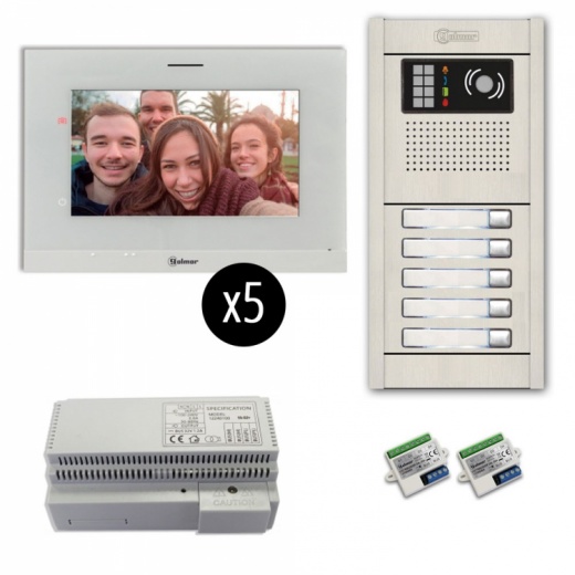 5-Unit Videointercom Kit-Al-Fl: Efficient and Cost-Effective Video-Intercom Solution