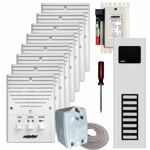 8-Unit Apartment Intercom Kit+Wire
