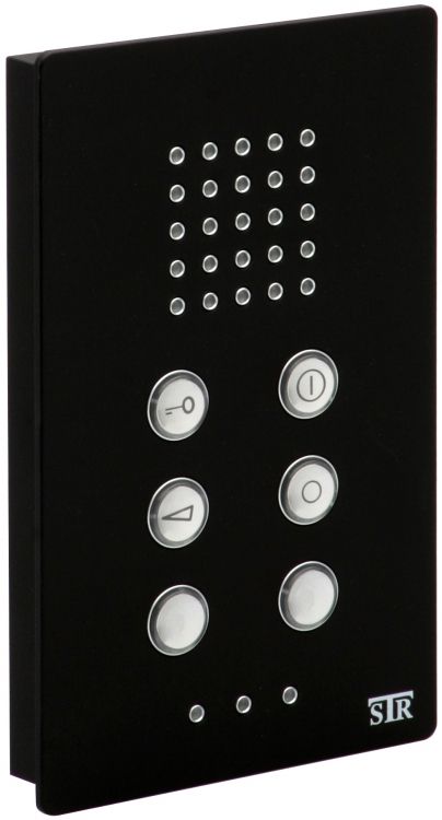 2-Wire Surf Apt. Station-Black, No Internal Communications Qwikbus Series (2-Wire)
