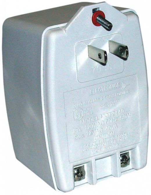 Plug-In Transformer 12Vac 40Va - Primary 120 Vac Secondary 12 Vac (40 Va) Ul/Csa Listed