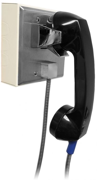 Handset Hook Switch Armor Cord with 2-Gang Surface Box