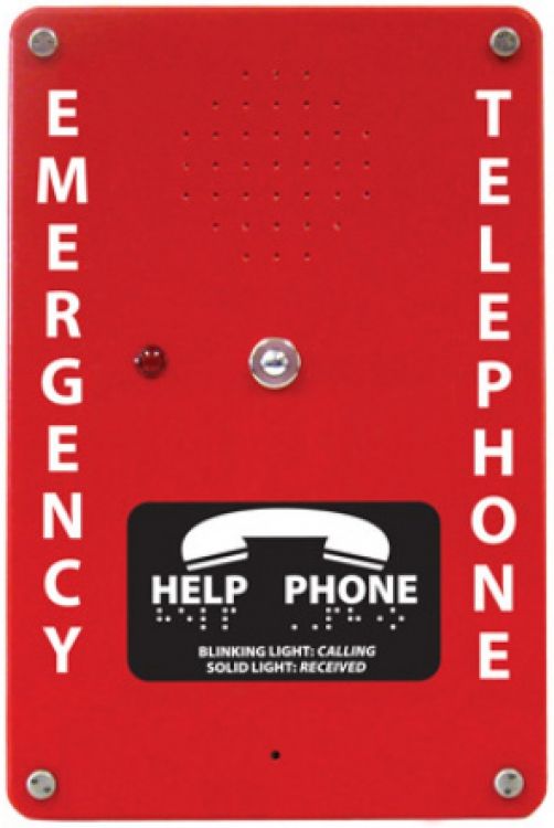 Emergency Telephone Auto-Dialer - Nema 4 Red Fiberglass Enclosure