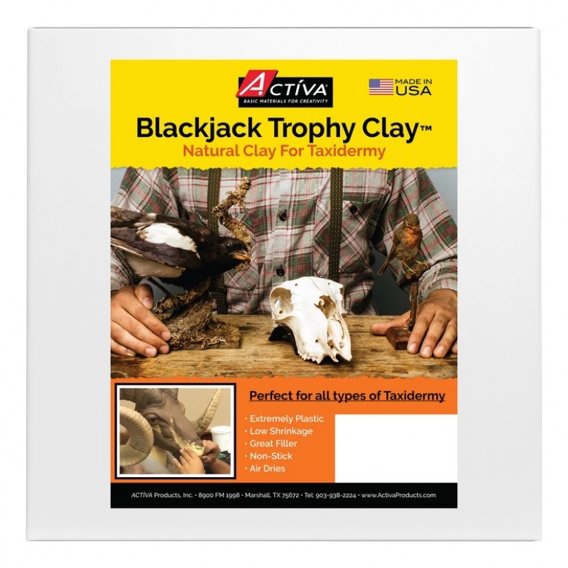 Activa Blackjack Low Fire Clay 5Lb-Gray/White