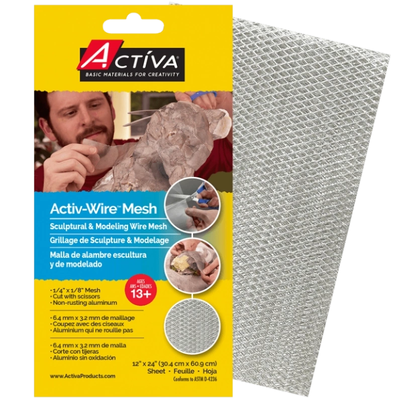 Activ-Wire Mesh™ Sculptural & Modeling 12-In X 24-In Sheet (Small Weave)