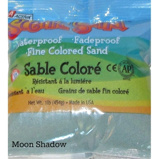Scenic Sand Craft Colored Sand, Moon Shadow, 1 Lb (454 G) Bag