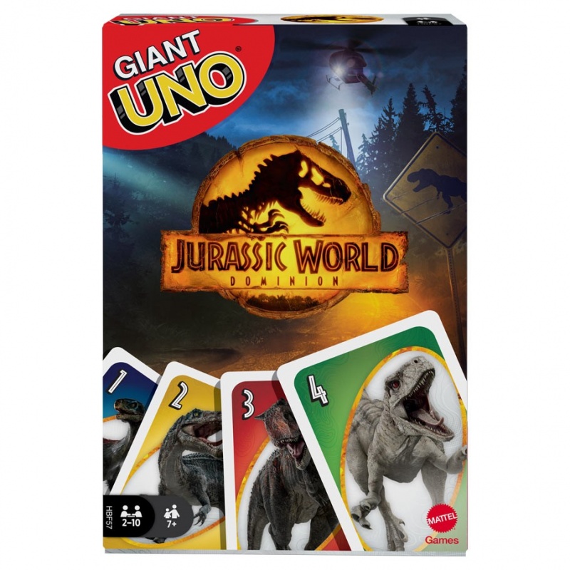 Uno Giant Jurassic World Dominion 