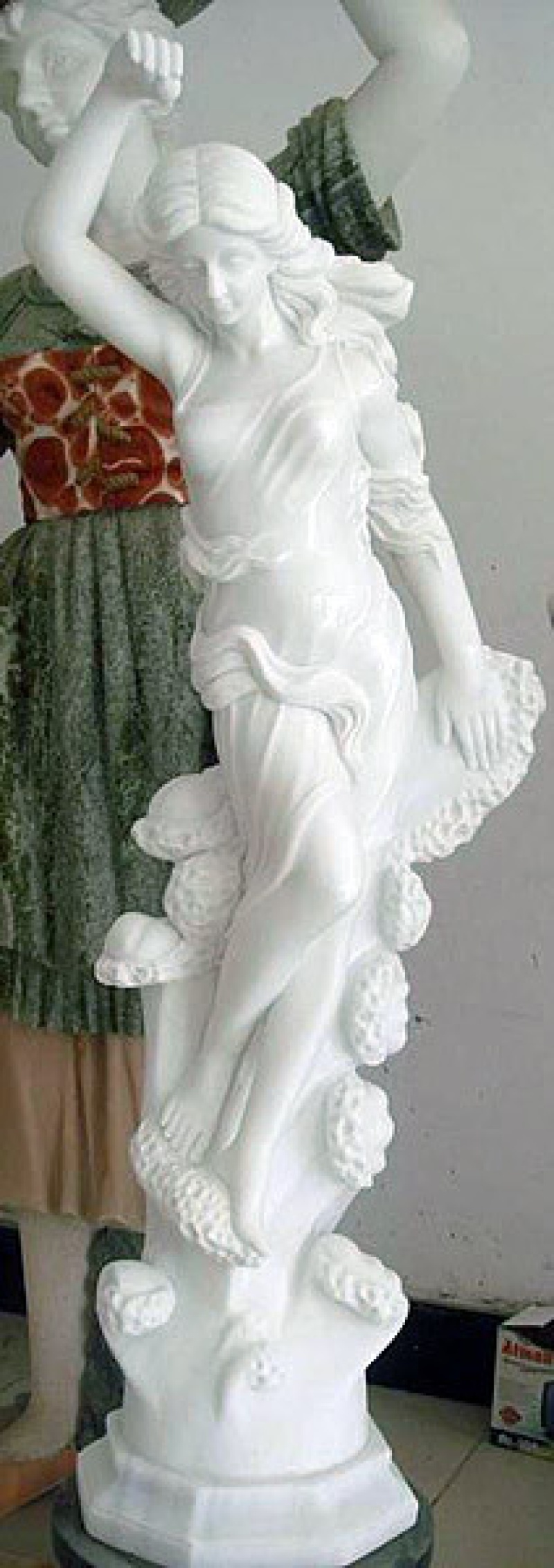 White Marble Lady Statue