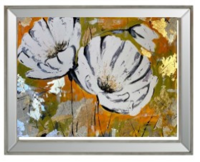 Poppies Embellished Framed Giclee