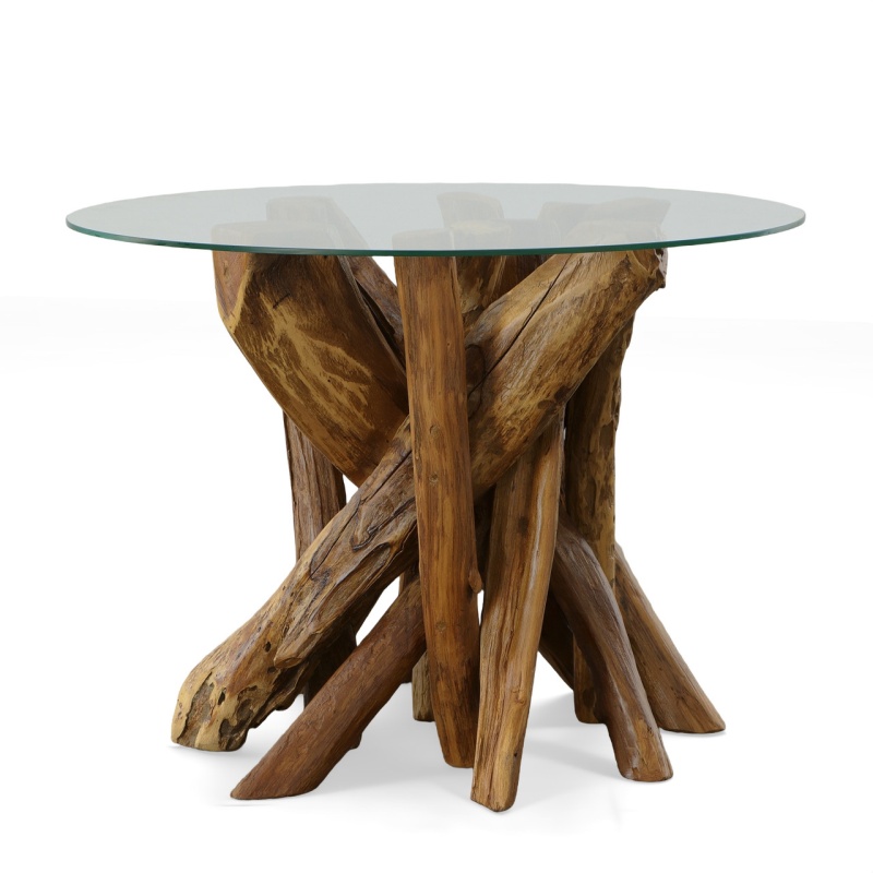 Natural Teak Root Side Table