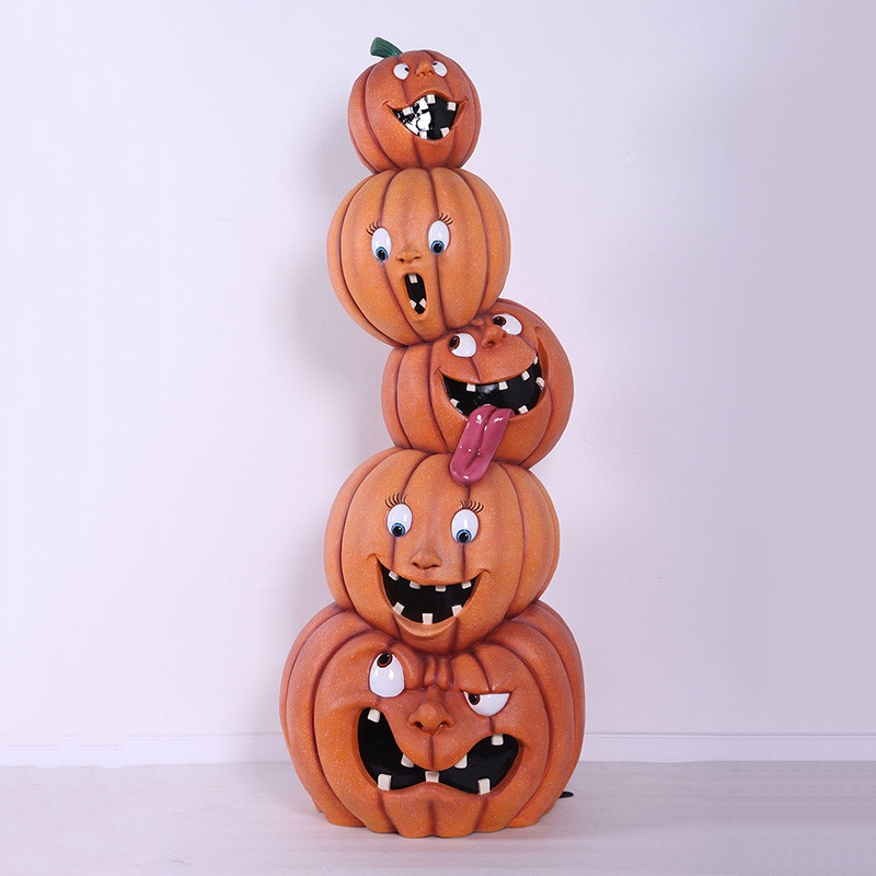 Crazy Pumpkins Stack 6 Ft