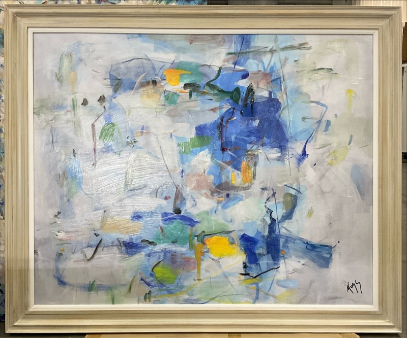 Ocean Abstraction Framed Giclee