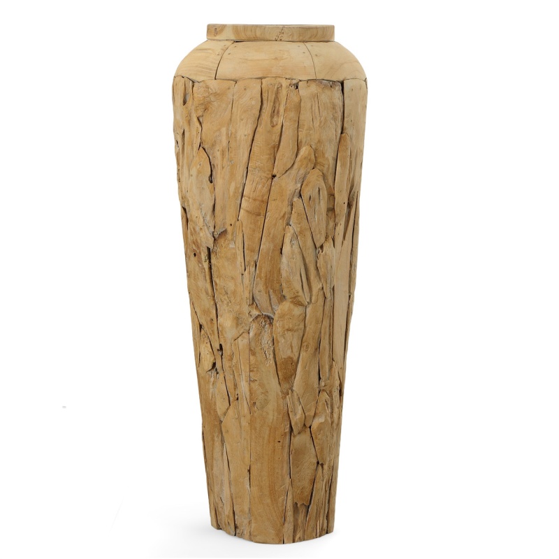 Farmhouse Teak Vase 48 Inch