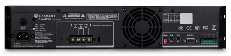 Crown Two Hannel 800W @ 4 Ohm Power Amplifier, Xlc2800