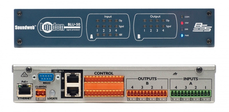 Bss Audio 4 Analog Mic/Line Input, 4 Analog Output, Networked Signal Processor W/ Blu Link