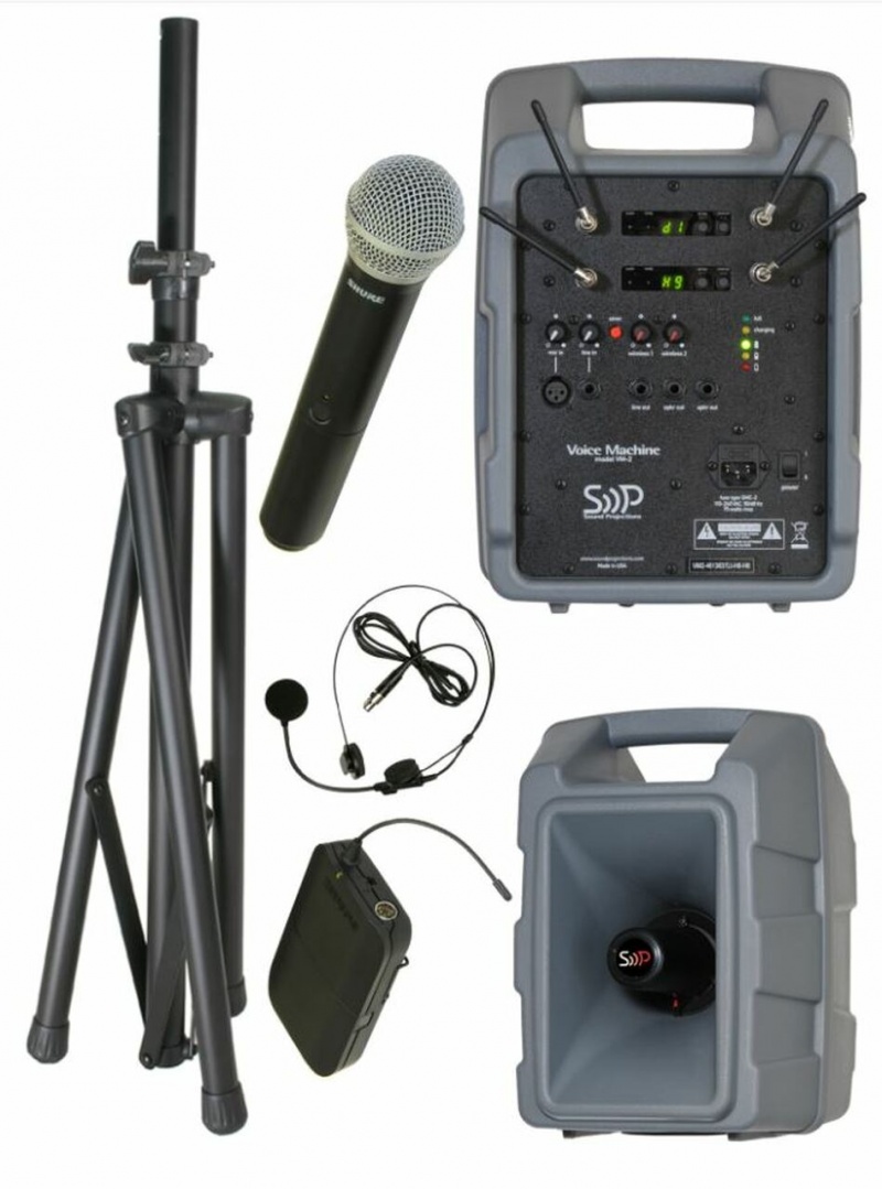 Sound Projections Vm-2 With 60Ch. Digital Headset And Handheld Wireless Package