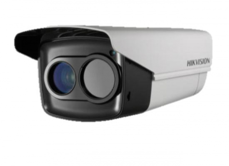 Hikvision Outdoor Dual Sensor Thermal Network Camera, 384X288 - 50Mm Lens, 2Mp Day/Night, Darkfighter - 40Mm Lens, 120M Ir