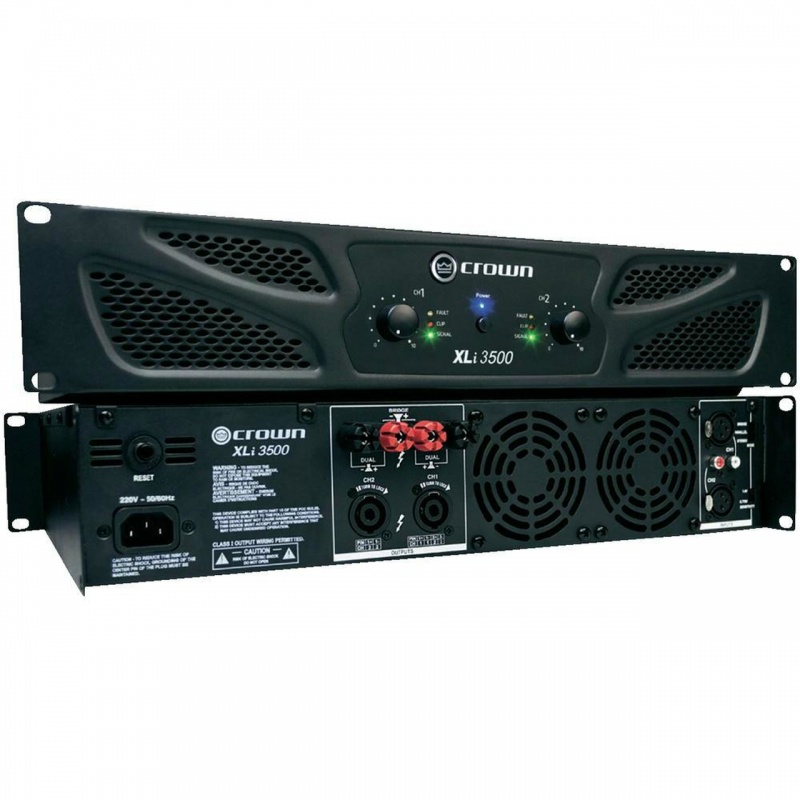 Crown Two Channel 1350W @ 4 Ohm Power Amplifier, Xli3500