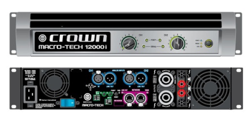 Crown Two Channel 4500W @ 4 Ohm Power Amplifier, MA12000i