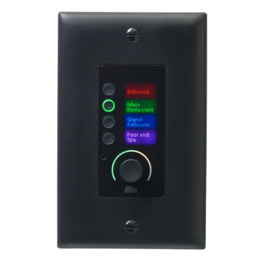 BSS Audio Ethernet Controller with 4 Buttons and Volume (Black - US)