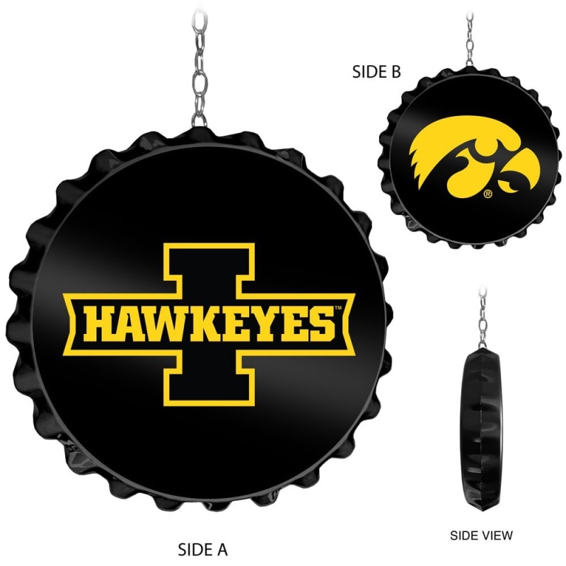 University Of Iowa Hawkeyes Team Spirit Bottle Cap Dangler-Iowa