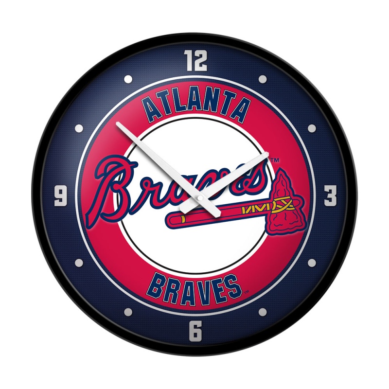 Atlanta Braves: Modern Disc Wall Clock