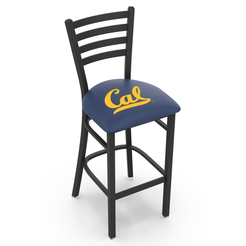 L004 Cal 30" Stationary Bar Stool With Black Wrinkle Finish