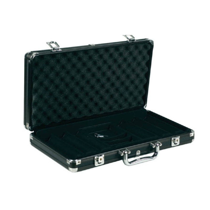 300 Chips Black Aluminum Poker Case