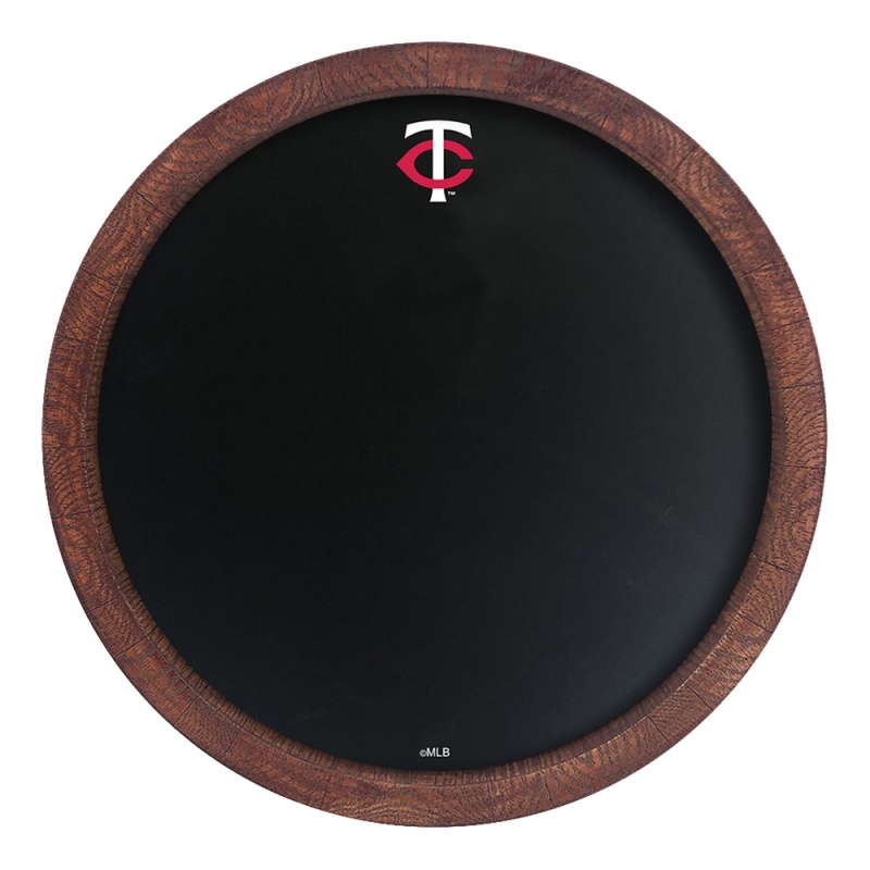 Minnesota Twins: Logo - Chalkboard "Faux" Barrel Top Sign