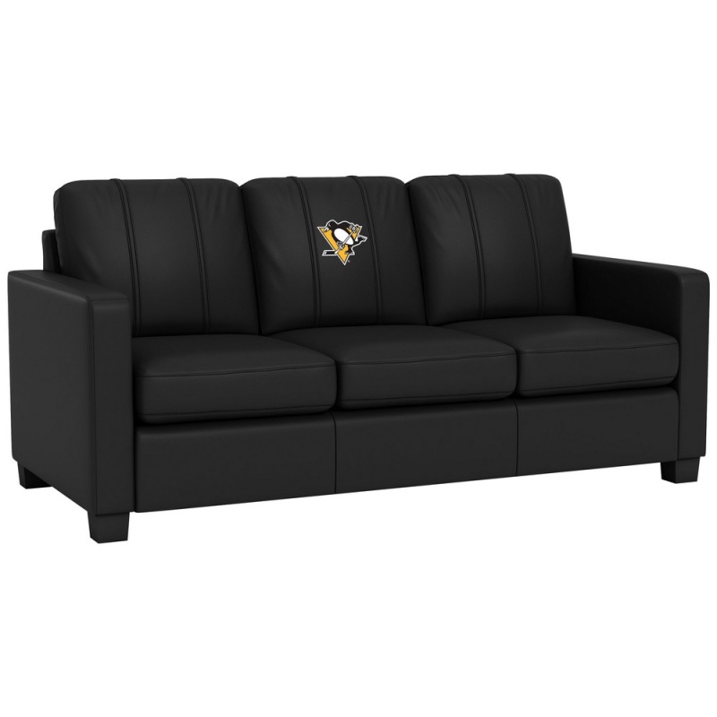 Dyno Stationary Sofa With Pittsburgh Penguins Primary Logo
