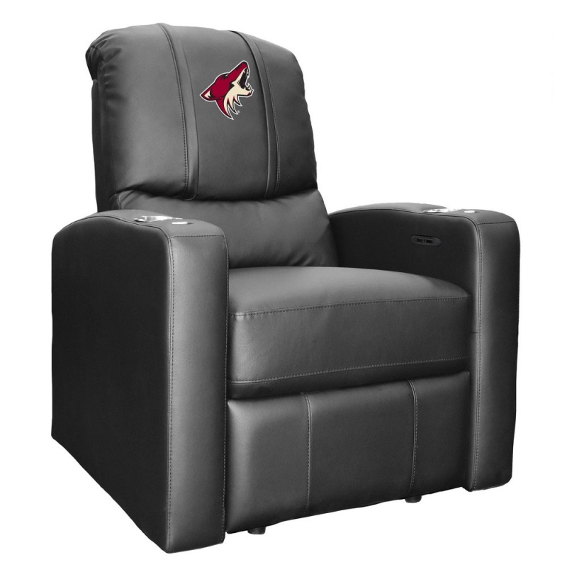 Stealth Power Plus Recliner With Arizona Coyotes Logo