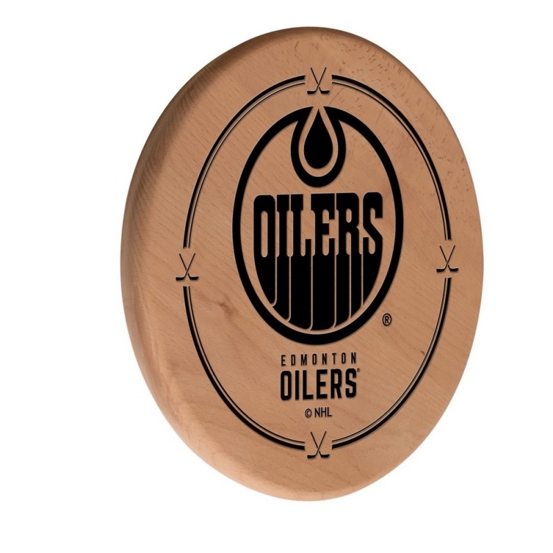 Edmonton Oilers Laser Engraved Wood Sign By The Holland Bar Stool Co