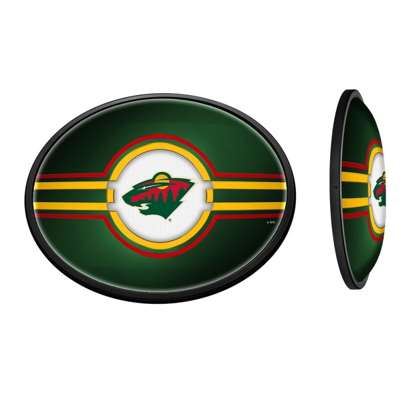 Minnesota Wild: Oval Slimline Illuminated Wall Sign