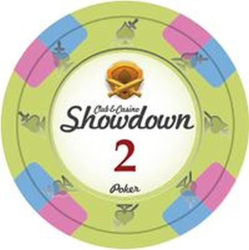 Showdown Series Clay Poker Chips 13.5G Roll Of 25 Chips - $2