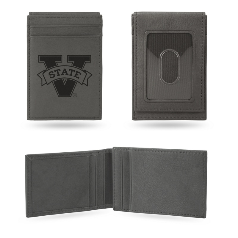 Rico Industries Ncaa Valdosta State Blazers Gray Laser Engraved Front Pocket Wallet