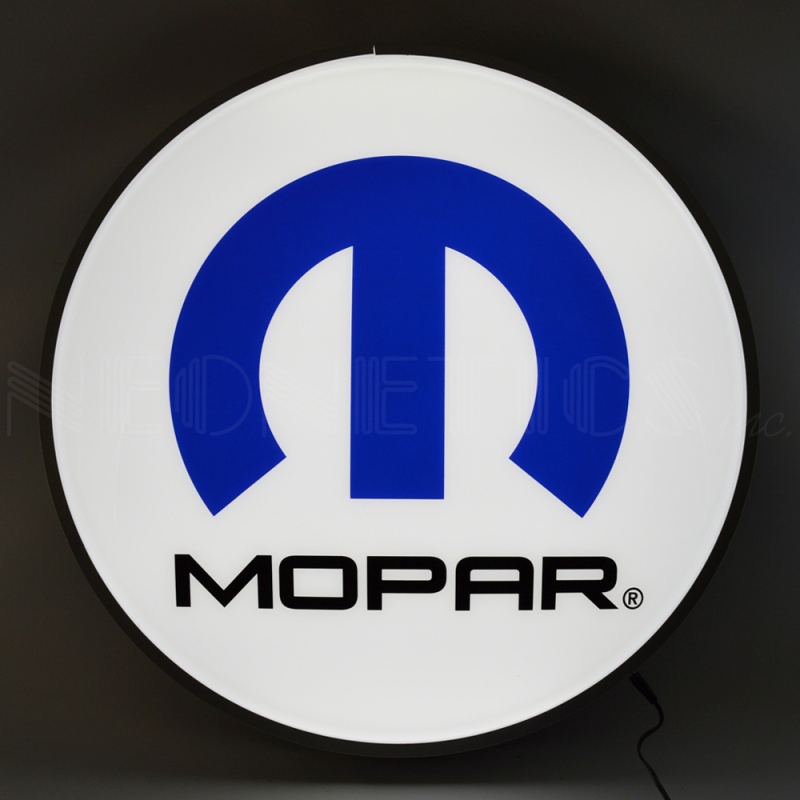 Mopar Omega M 15 Inch Backlit Led Lighted Sign 15"W X 15"H X 5"d