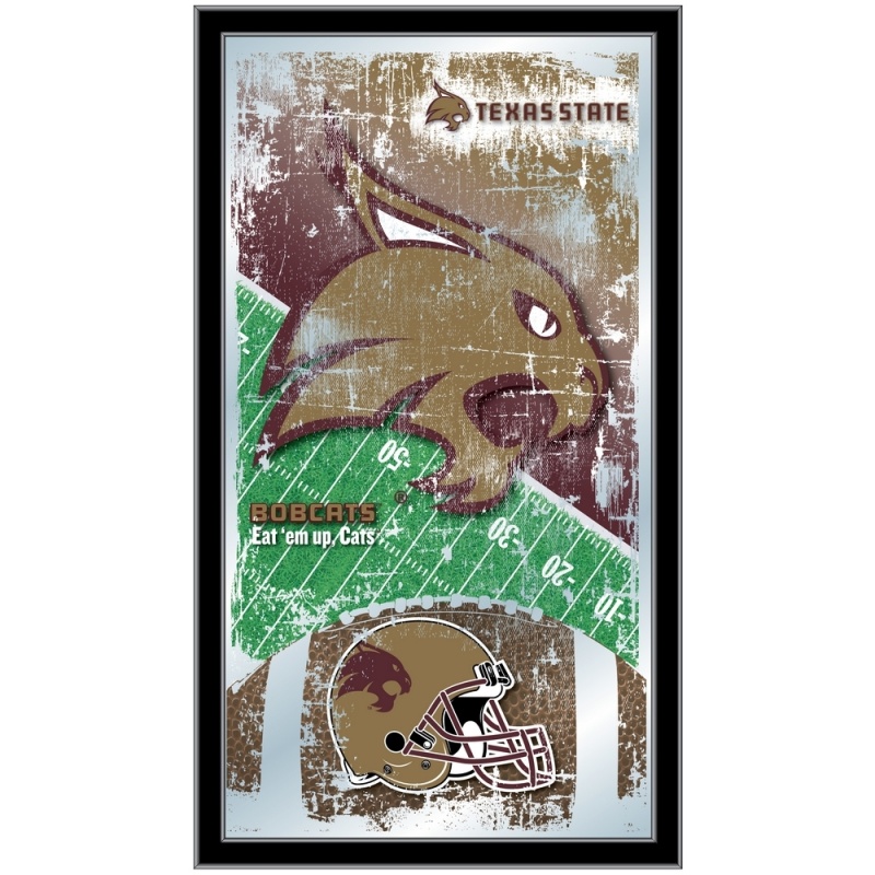 Texas State 15" X 26" Football Mirror By Holland Bar Stool Company