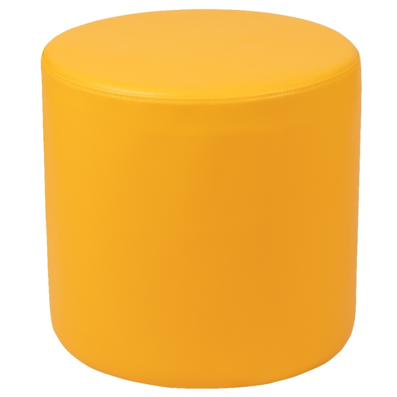 Nicholas Soft Seating Flexible Circle For Classrooms And Common Spaces - 18" Seat Height (Yellow)