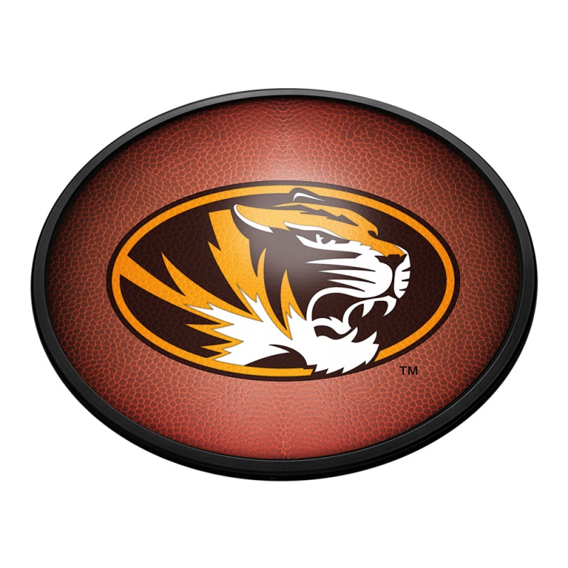 Missouri Tigers: Pigskin - Oval Slimline Lighted Wall Sign