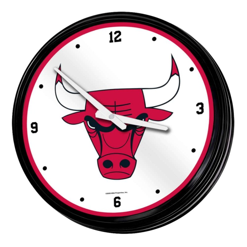 Chicago Bulls: Retro Lighted Wall Clock