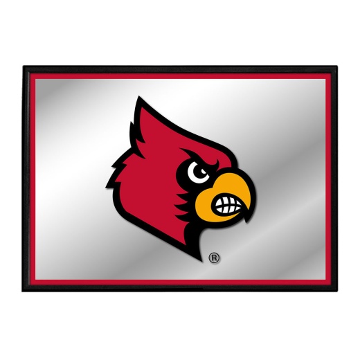 Louisville Cardinals: Framed Mirrored Wall Sign