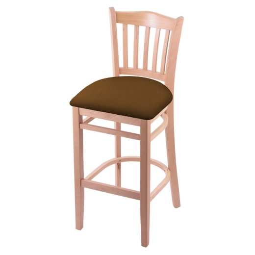 3120 25" Counter Stool With Natural Finish And Canter Thatch Seat