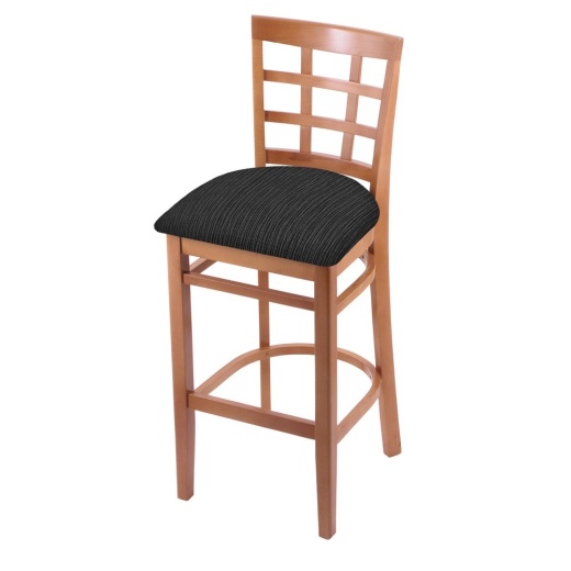 3130 Stool With Medium Finish And Graph Coal Seat