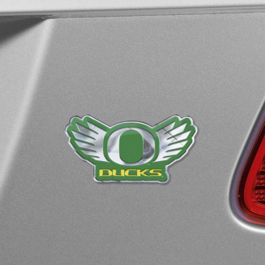 Oregon Ducks Heavy Duty Aluminum Embossed Color Emblem Alternate