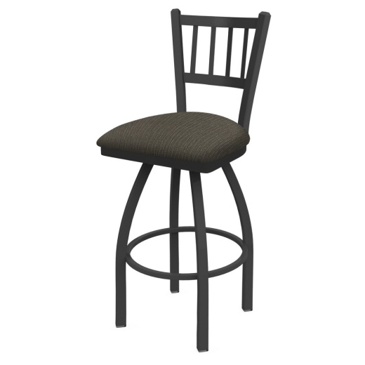 810 Contessa Swivel Stool With Pewter Finish And Graph Chalice Seat